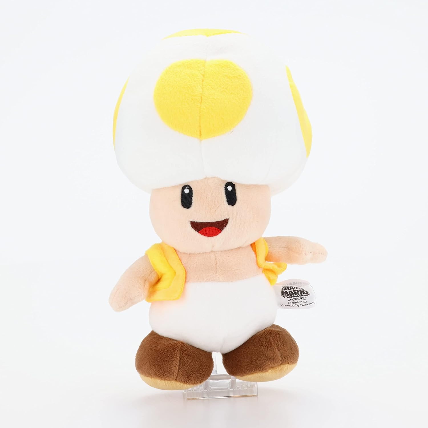 Sanei Super Mario All Star Collection AC32 – Peluche de sapo amarillo de 8 pulgadas