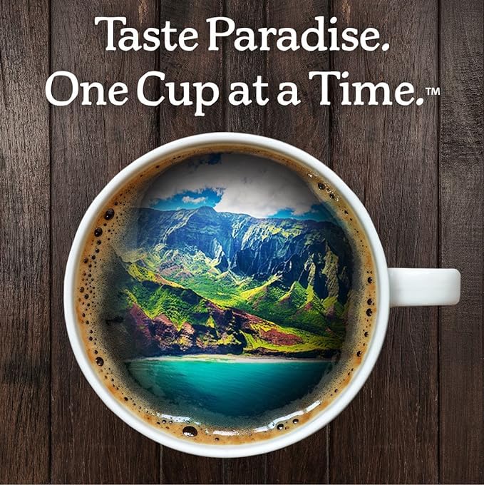 Kauai Coffee Cápsulas de una sola porción, crema de plátano, café arábica del cultivador de café más grande de Hawái, compatible con cafeteras
