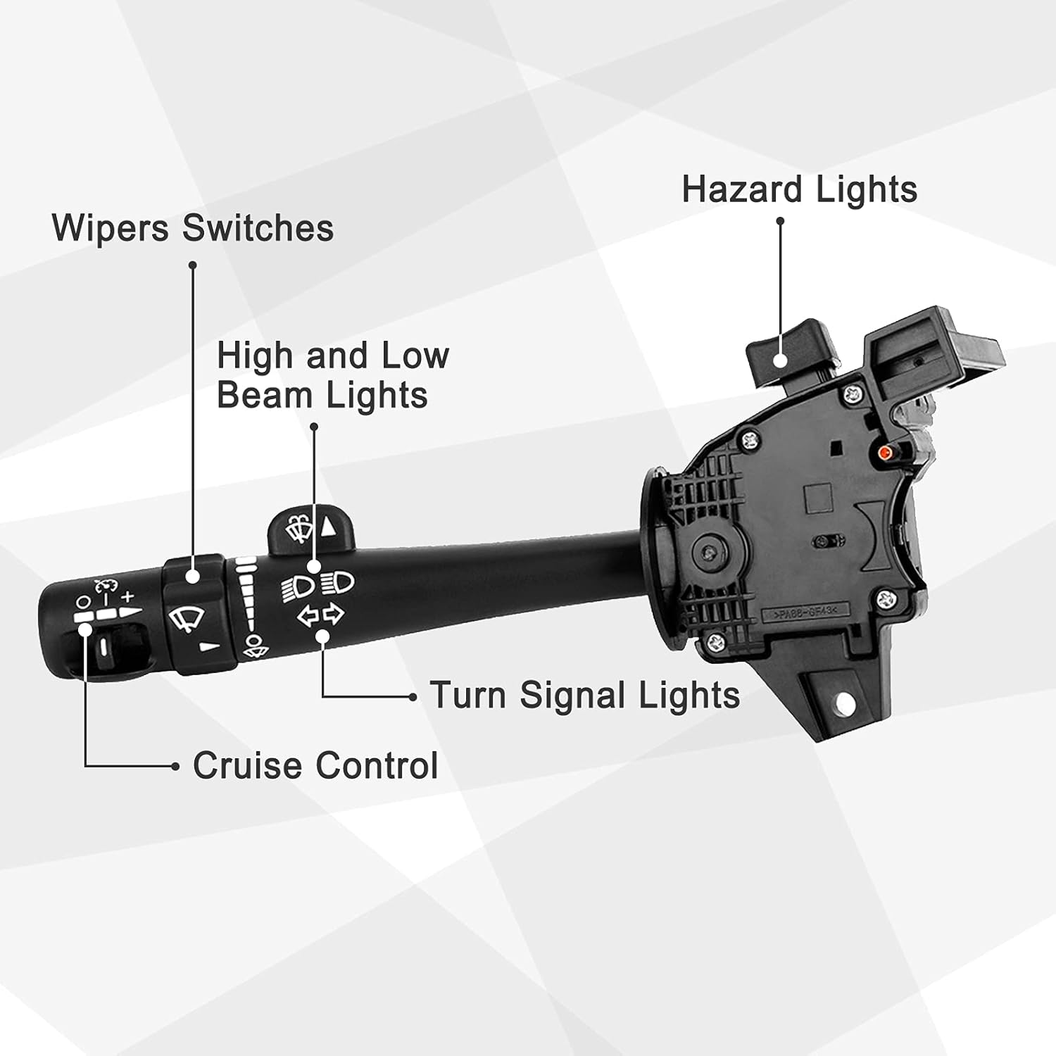 Bicos Interruptor de señal de giro, combinación de atenuador de limpiaparabrisas, interruptor multifunción, compatible con Chevy, Silverado, Tahoe,