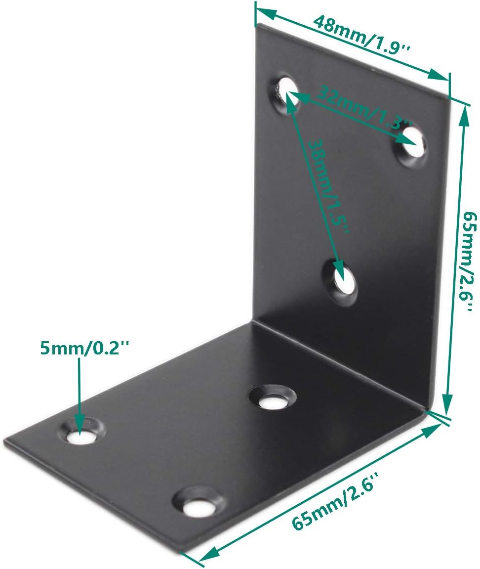 Soporte de esquina de acero inoxidable resistente, soporte de estante en forma de L, soporte de esquina de 90 grados, articulación grande, ángulo