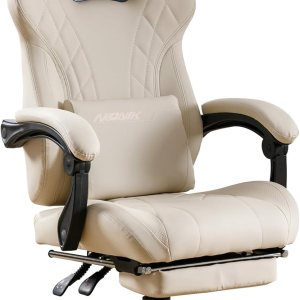 SEGEDOM – Silla de juegos con reposapiés y soporte lumbar de masaje, silla ergonómica para videojuegos, sillas de videojuegos de oficina con altura SEGEDOM – Silla de juegos con reposapiés y soporte lumbar de masaje, silla ergonómica para videojuegos, sillas de videojuegos de oficina con altura