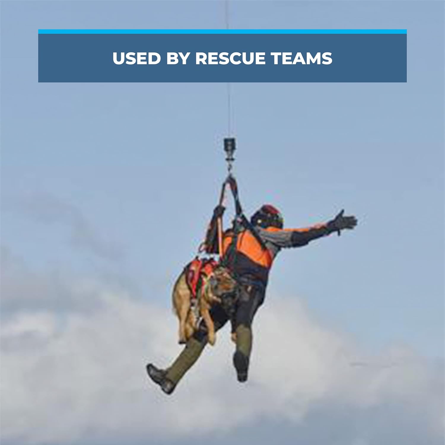 Rock-N-Rescue SAR Arnés para perro, nailon resistente al desgaste, tamaños para apoyar a perros pequeños y grandes, naranja, pequeño