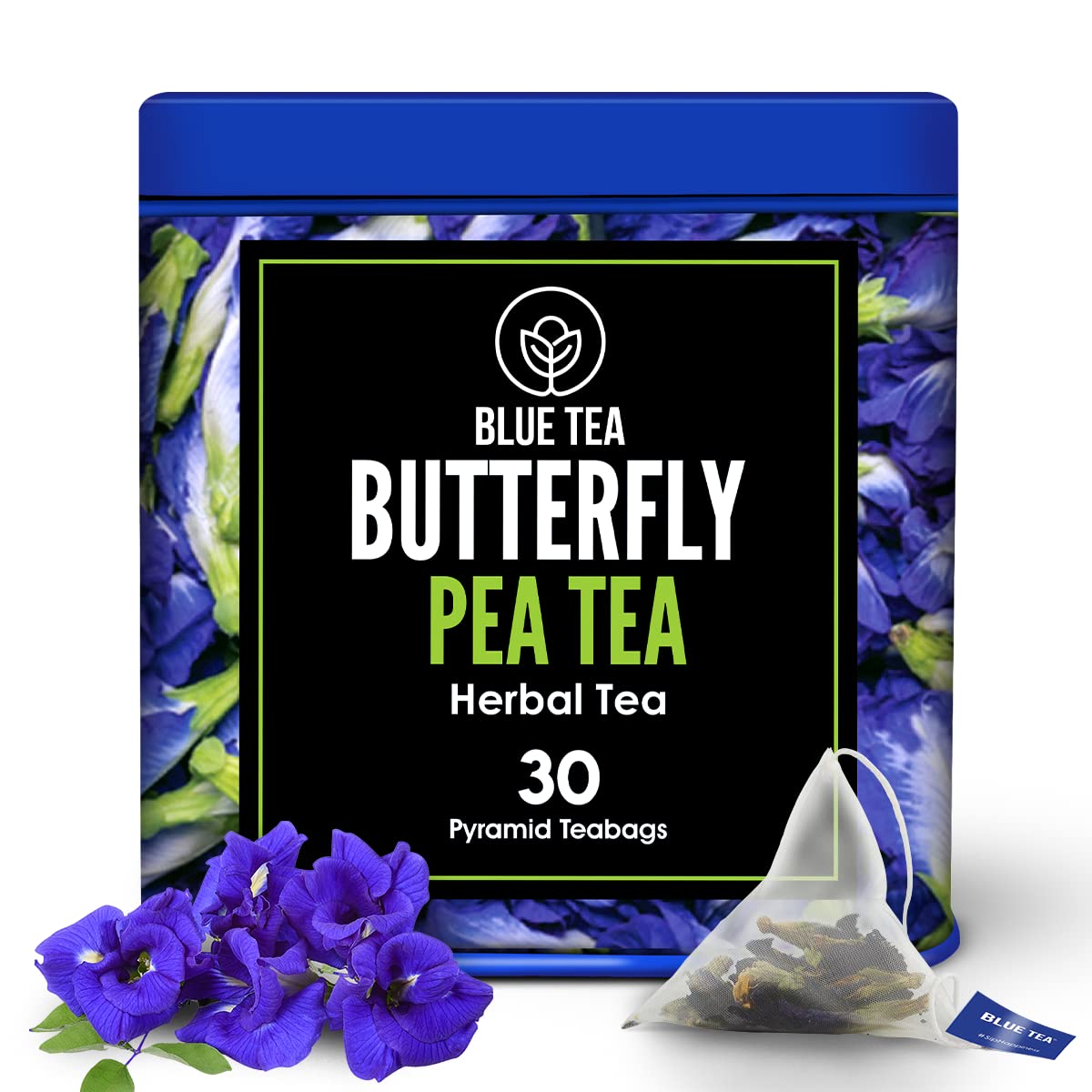 BLUE TEA – Butterfly Pea + Lavender + Ashwagandha Freshest Herbal Tea  Sin cafeína – Sin gluten  Sin OMG