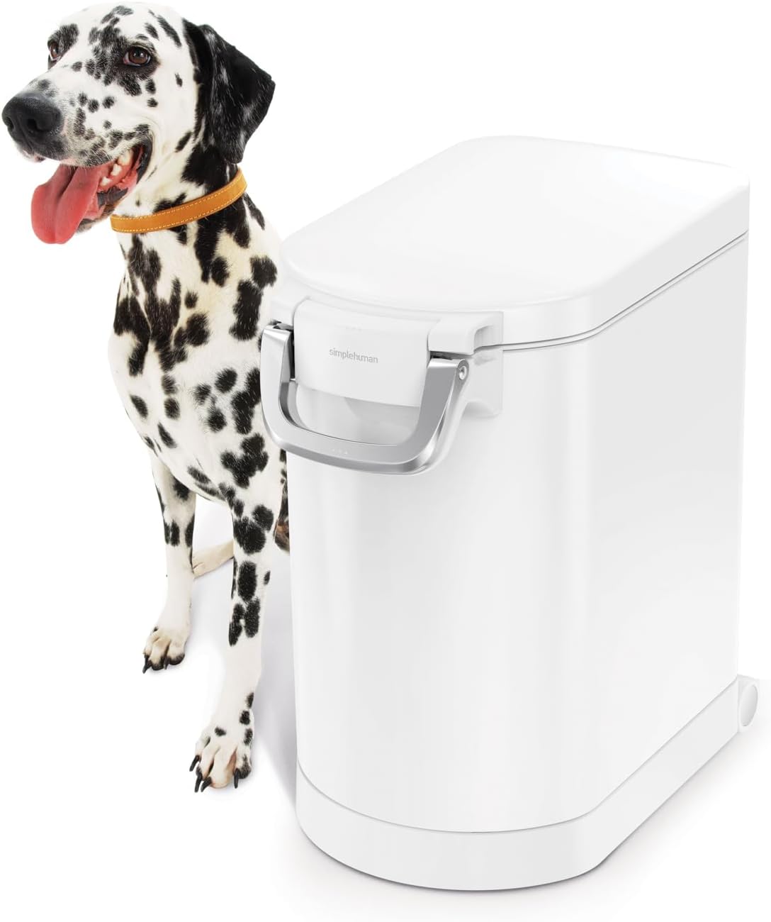 simplehuman Contenedor mediano de almacenamiento de alimentos para mascotas, 25 litros, 27 lb  12.2 kg, para alimentos para perros, gatos y aves,
