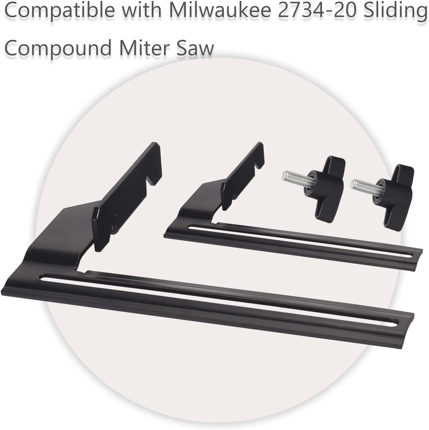 43-98-0295 Tope de corona con tornillos compatible con sierra de inglete compuesta deslizante Milwaukee 2734-20, uso para 2734, fácil de instalar