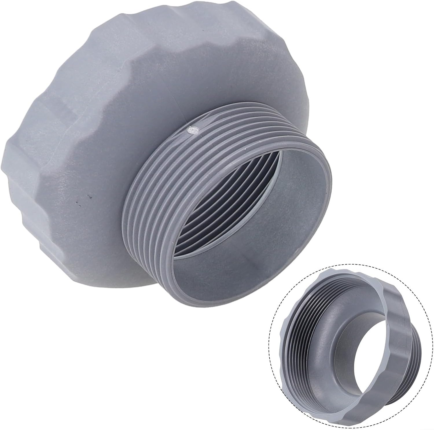 11239 Adaptador de manguera de piscina para Intex sobre el suelo Skimmer de piscina para montaje en pared Adaptador de conector 28001E – 1 paquete