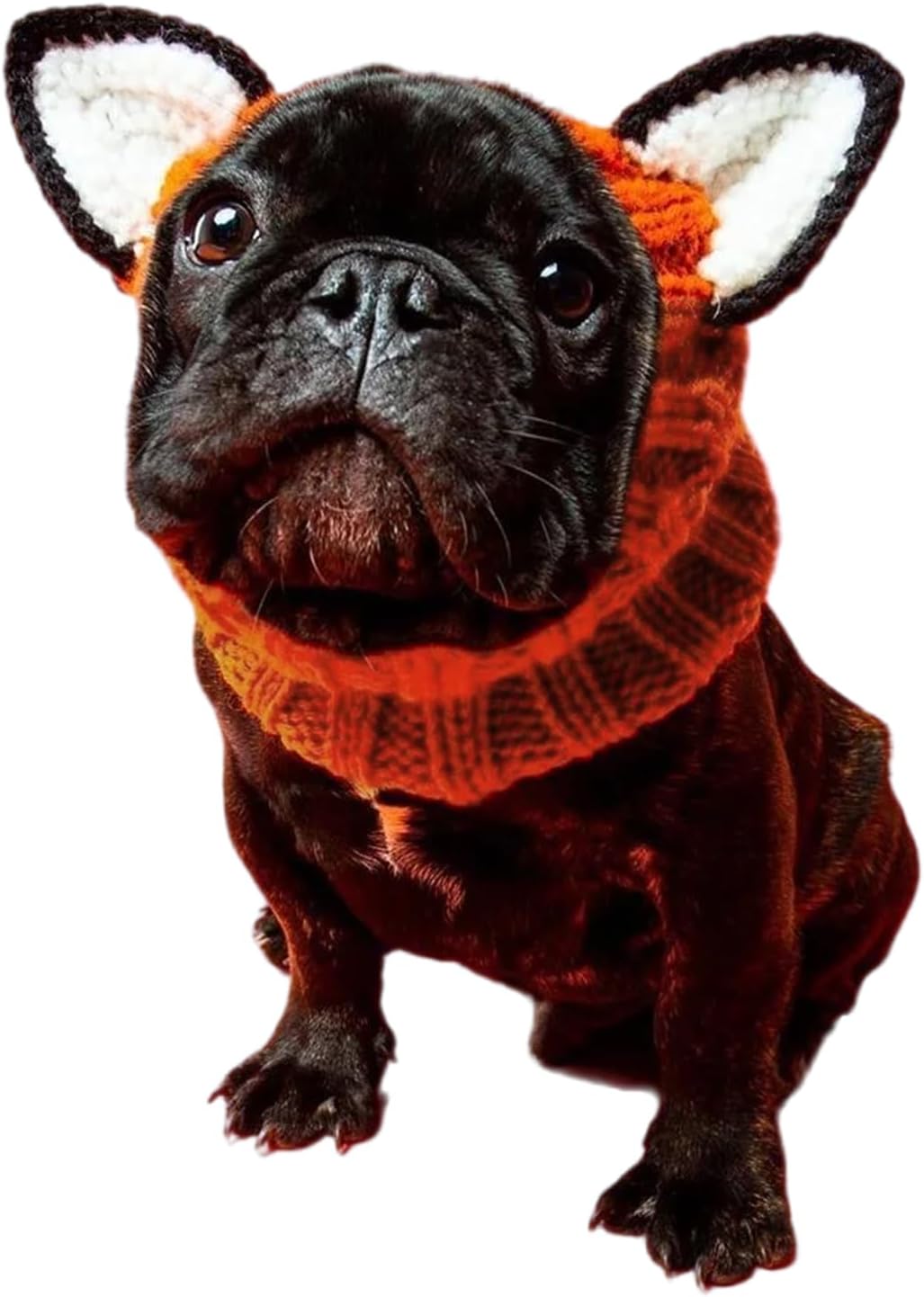 Disfraz de zorro de Halloween para perro, gorro de zorro de Halloween, fundas para las orejas de hilo suave para fiesta de cosplay, capucha cálida