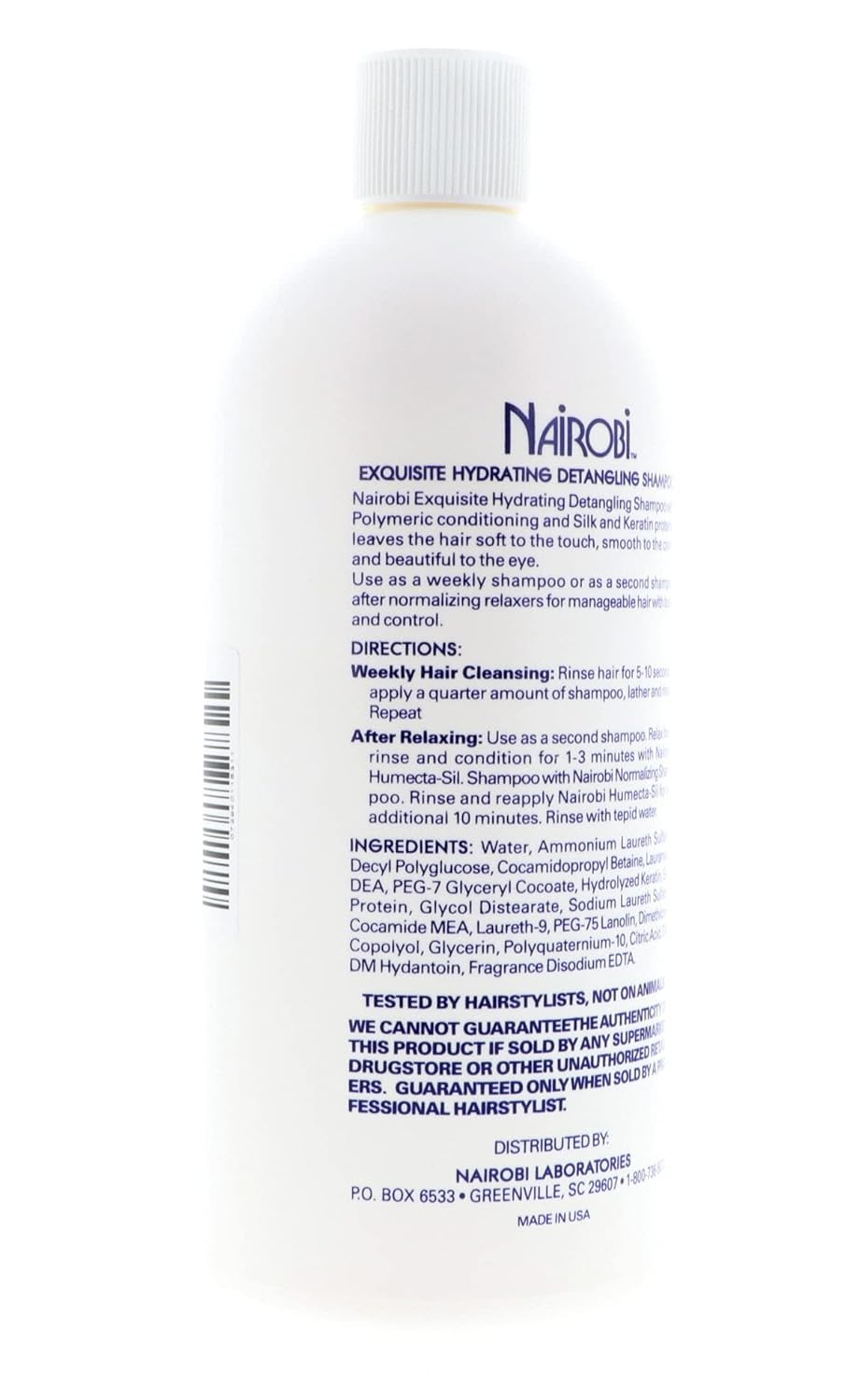Nairobi Exquisito champú desenredante hidratante para unisex, 32 onzas por Nairobi