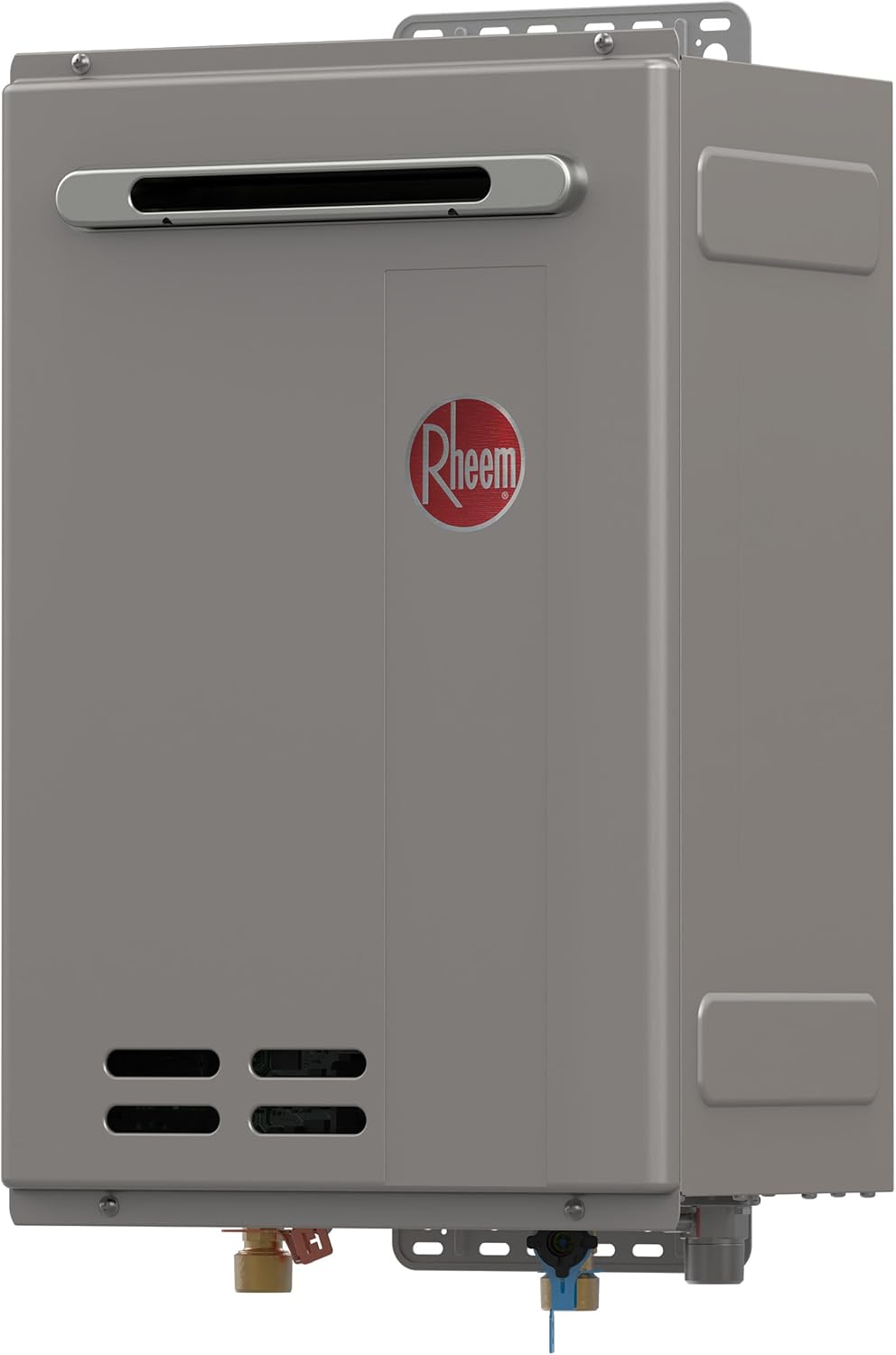 Rheem RTG-70XLN-3 Calentador de agua de gas natural sin tanque al aire libre sin condensación de alta eficiencia, 7.0 GPM