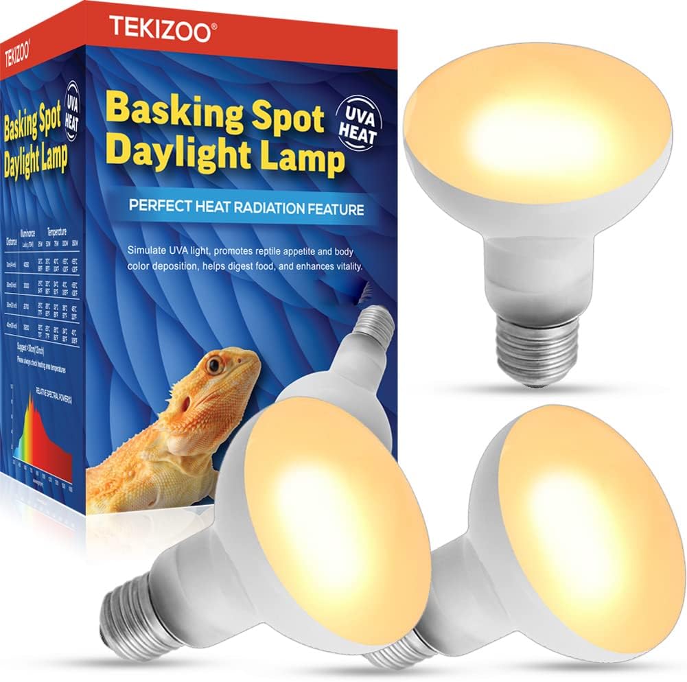 Paquete de 3 lámparas de calor de 100 W, bombilla de calefacción de luz solar natural simulada, bombilla UVA, emisor de calor para pollos reptiles,