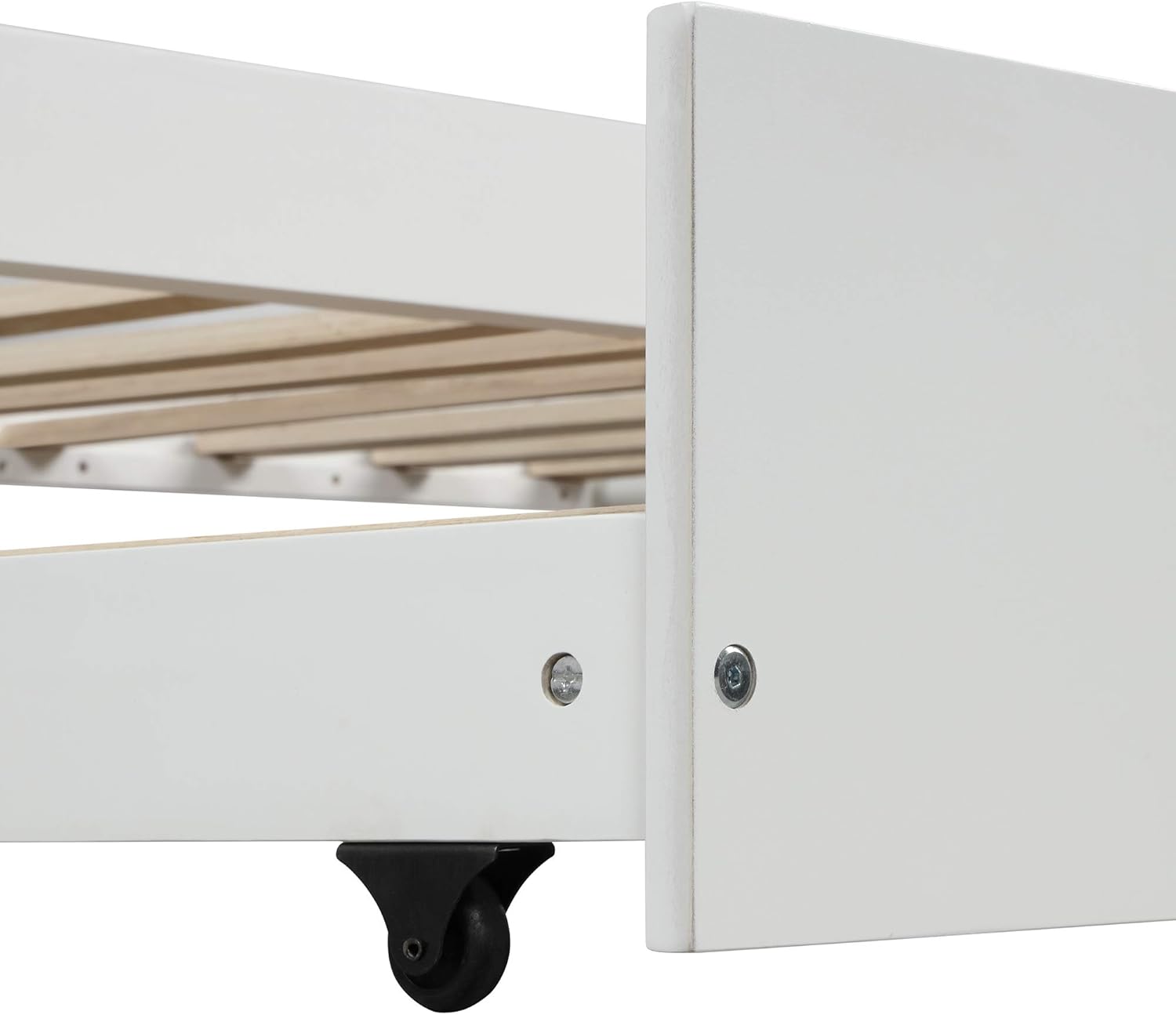 Harper & Bright Designs Cama individual de casa para niños, marco de cama de tamaño individual con nido y techo, cama de casa de juegos para niños,
