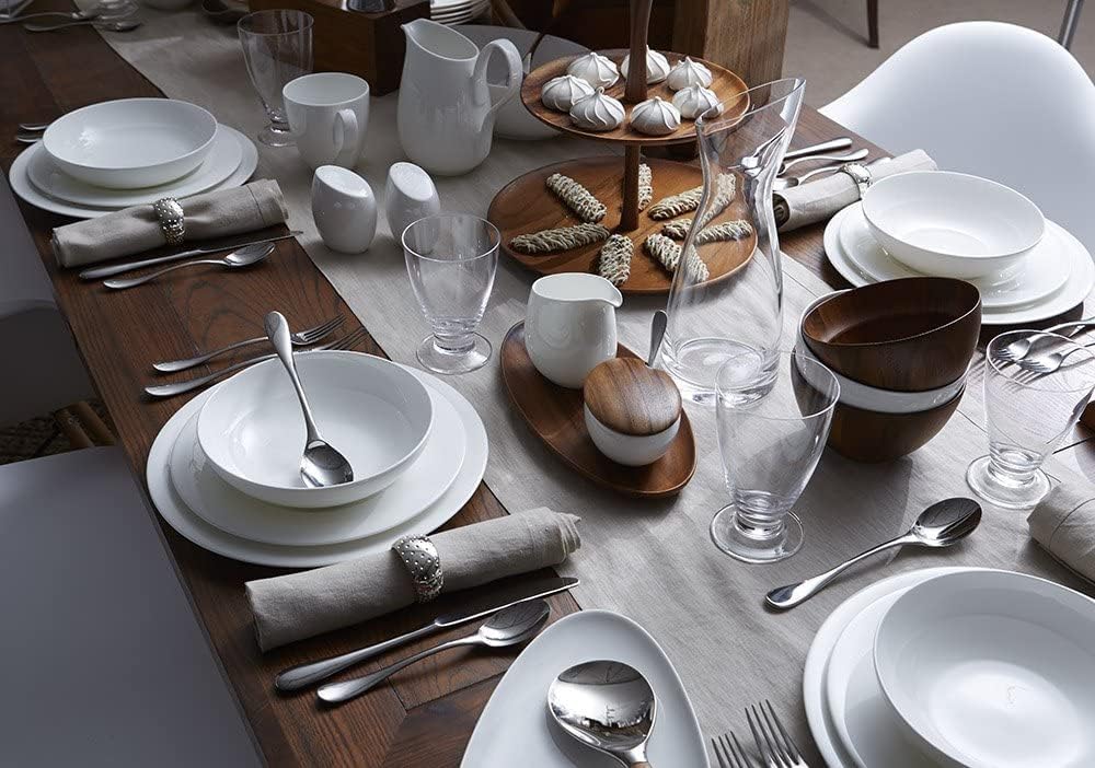 nambe Skye Soporte de postre escalonado de madera  Soporte para cupcakes de 2 niveles  Bandeja de servir para galletas, pasteles y aperitivos para