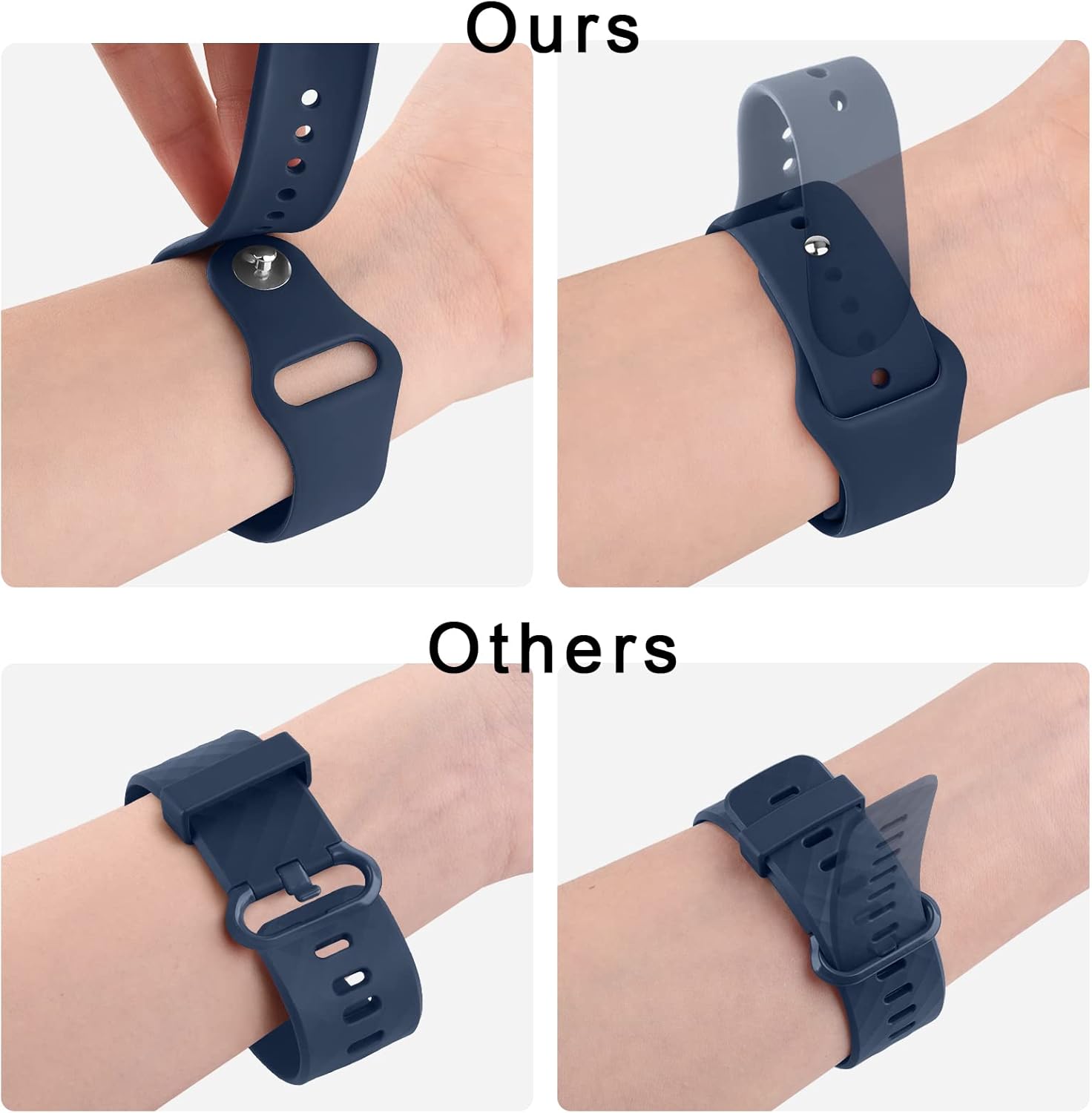 Wanme Compatible con Garmin Vivoactive 4 Bands, Garmin Venu 2 Band para mujeres y hombres, correa de repuesto de silicona suave de 0.866 pulgadas