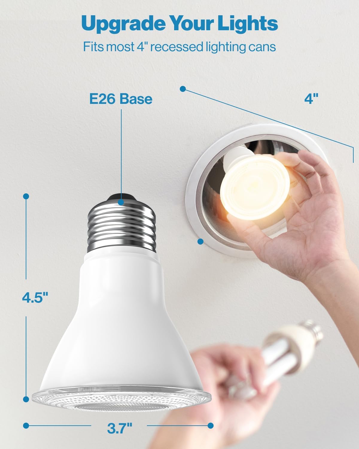 Sunco Lighting PAR30 Bombillas LED, luz de inundación para exteriores e interiores de 75 W, equivalente a 11 W, regulable, 4000 K, blanco frío, 850