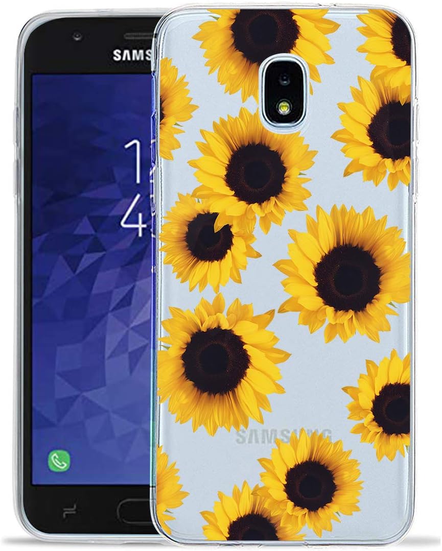 Sidande – Funda para Galaxy J3, Galaxy J3 Star, Galaxy J3 Orbit, Galaxy J3 Achieve, funda Sidande a prueba de golpes, transparente, suave, flexible,