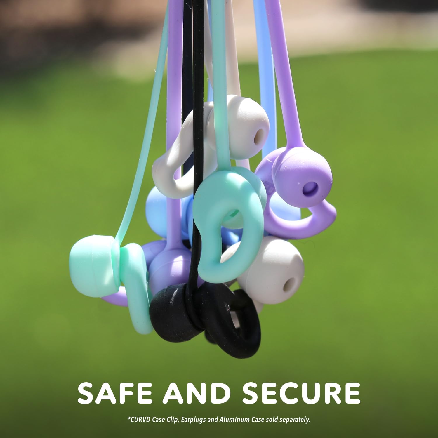 Cordón para tapones para los oídos, suave y duradero, flexible de silicona de alta calidad, funciona con la mayoría de tapones para los oídos con