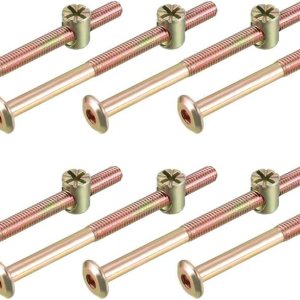 uxcell M6x85mm – Juego de tuercas hexagonales para muebles, 1.890 in, longitud de rosca con tuercas de barril para camas, cabeceros, sillas, 8 juegos uxcell M6x85mm – Juego de tuercas hexagonales para muebles, 1.890 in, longitud de rosca con tuercas de barril para camas, cabeceros, sillas, 8 juegos