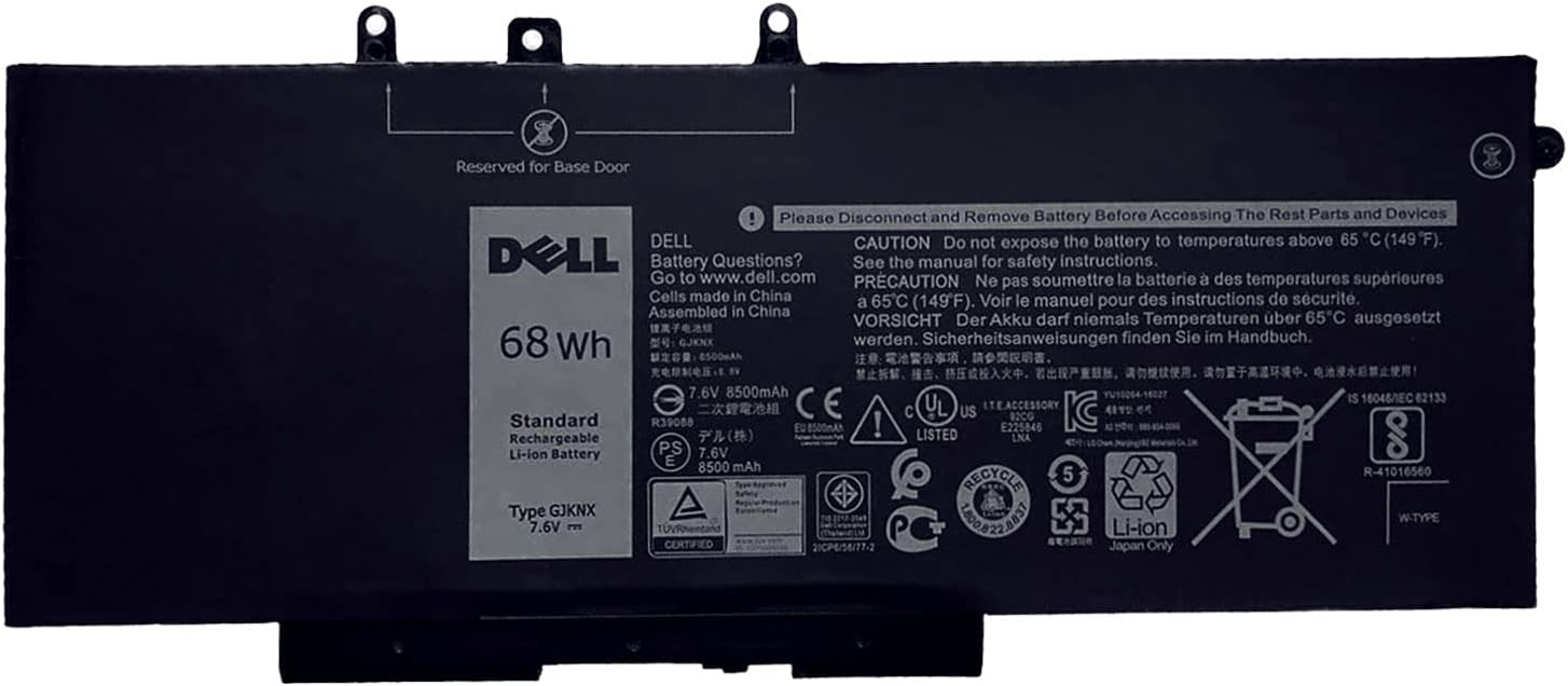 DELL GJKNX – Batería para Dell Latitude 5280 5288 5480 5488 5490 5495 5580 5590 5591 E5280 E5288 E5480 E5488 E5580 E5590 E5488 E5590 E5Precisión 591