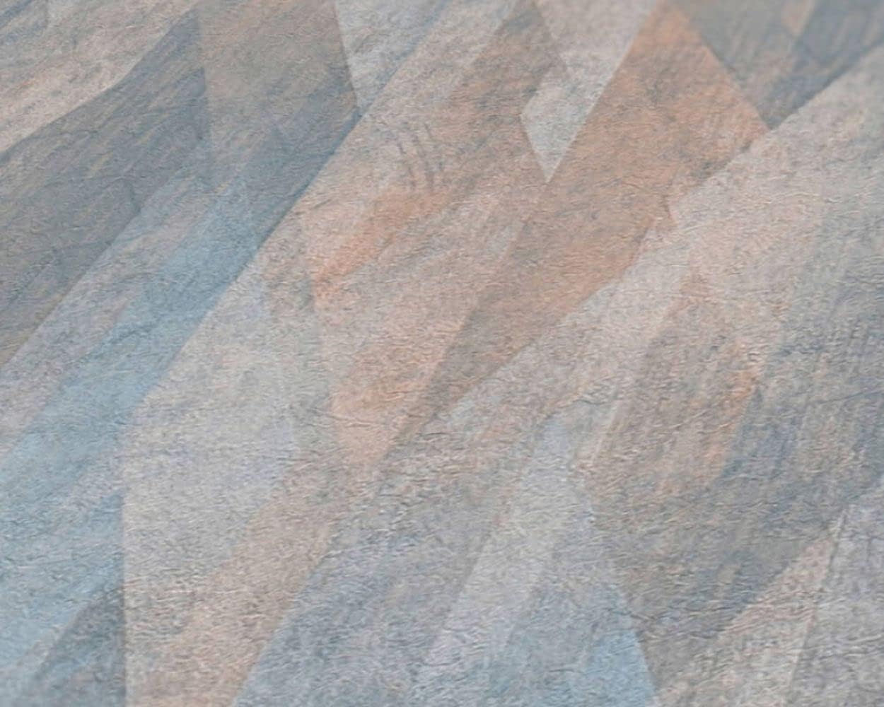 CONCORD WALLCOVERINGS  Papel pintado moderno con textura, pared de vinilo decorativo, beige, azul, crema, naranja, turquesa, 21 pulgadas x 33 pies