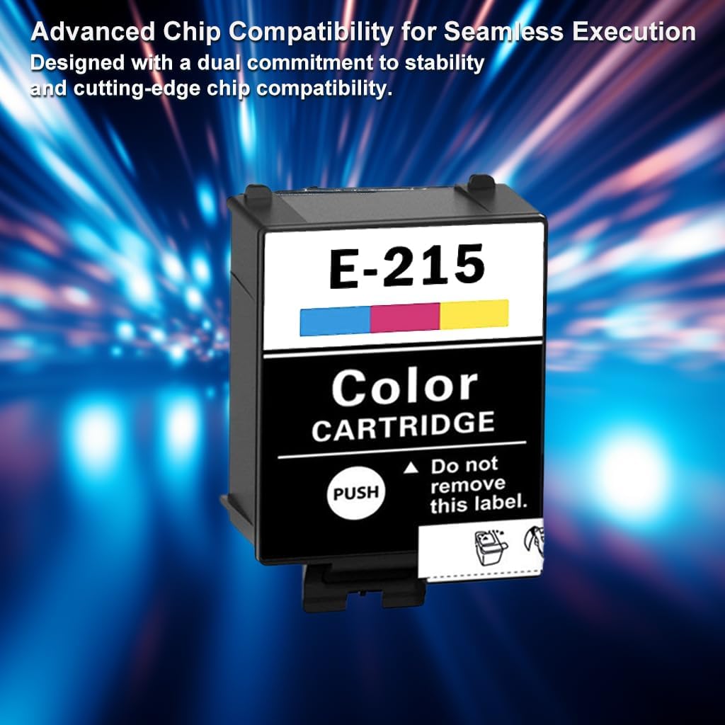 HLPRINT Cartucho de tinta remanufacturado T215 de repuesto para impresoras Workforce WF-100 EC-C110 WF-110 Tinta de pigmento (1 negro 1 color)