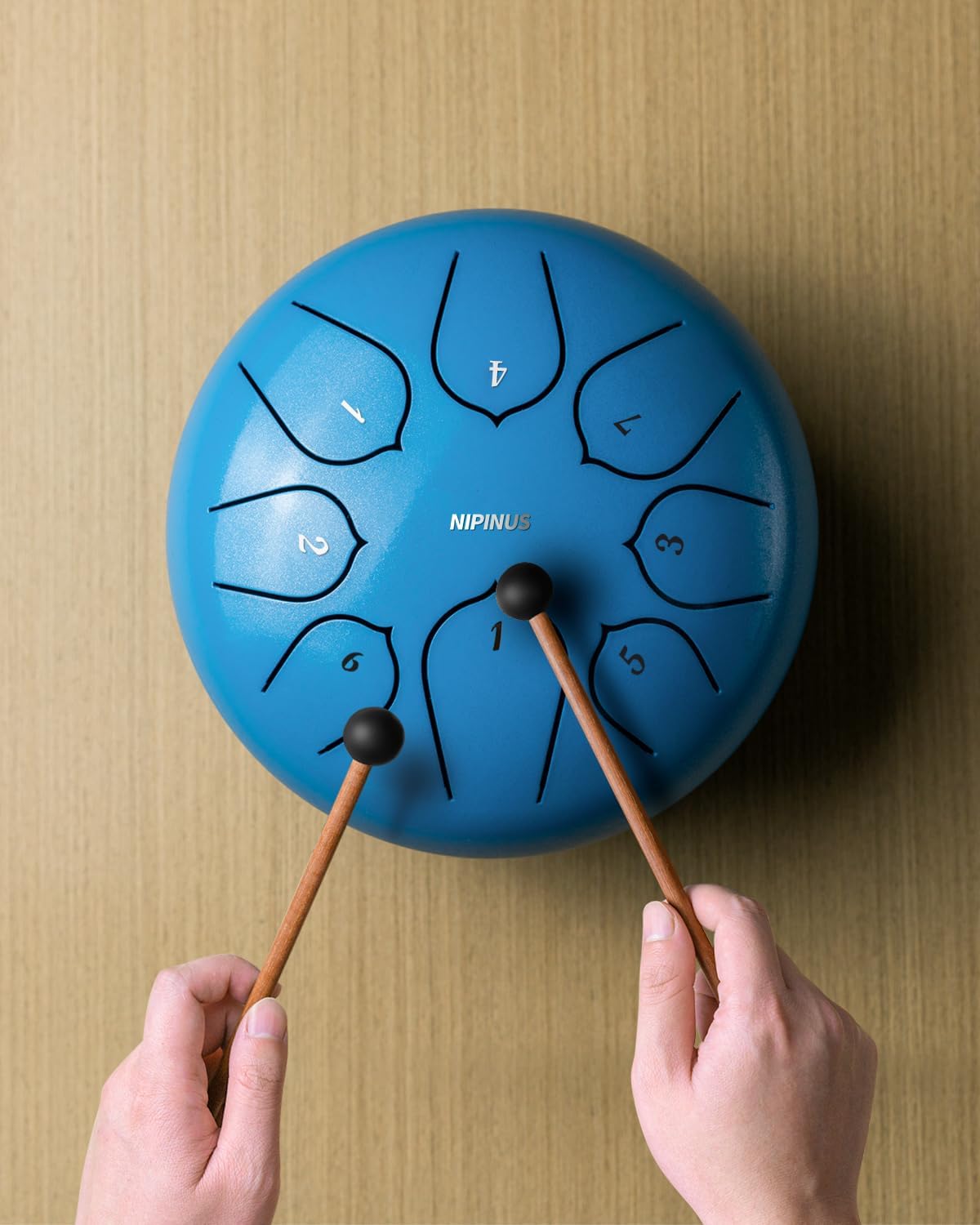 Tambor de lengua de acero de 6 pulgadas, 8 notas, tambor de mano de acero, percusión para meditación, yoga, educación musical, el mejor regalo para