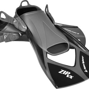 Zip VX – Aletas de natación para adultos, color negro y gris, talla M (hombres 7-10, mujeres 8-11), aumentan el empuje y la posición del cuerpo Zip VX – Aletas de natación para adultos, color negro y gris, talla M (hombres 7-10, mujeres 8-11), aumentan el empuje y la posición del cuerpo