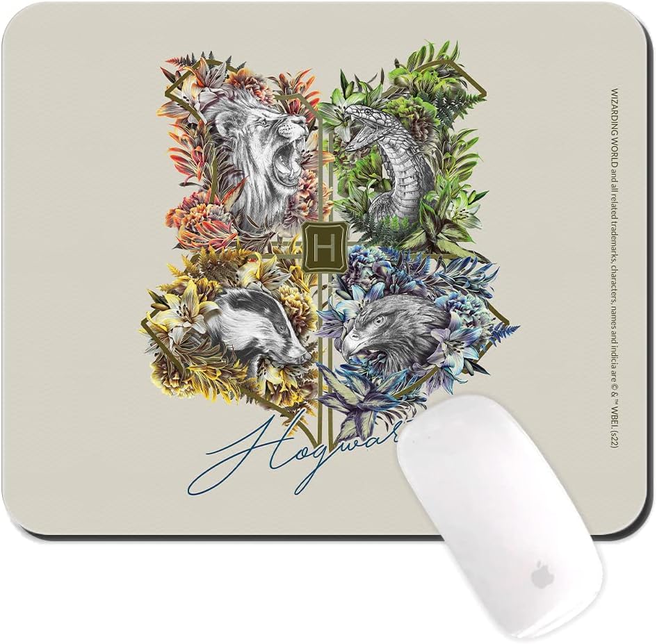 Alfombrilla de mouse original y oficial de Harry Potter para PC, alfombrilla de mouse de computadora (Harry Potter 040 gris)