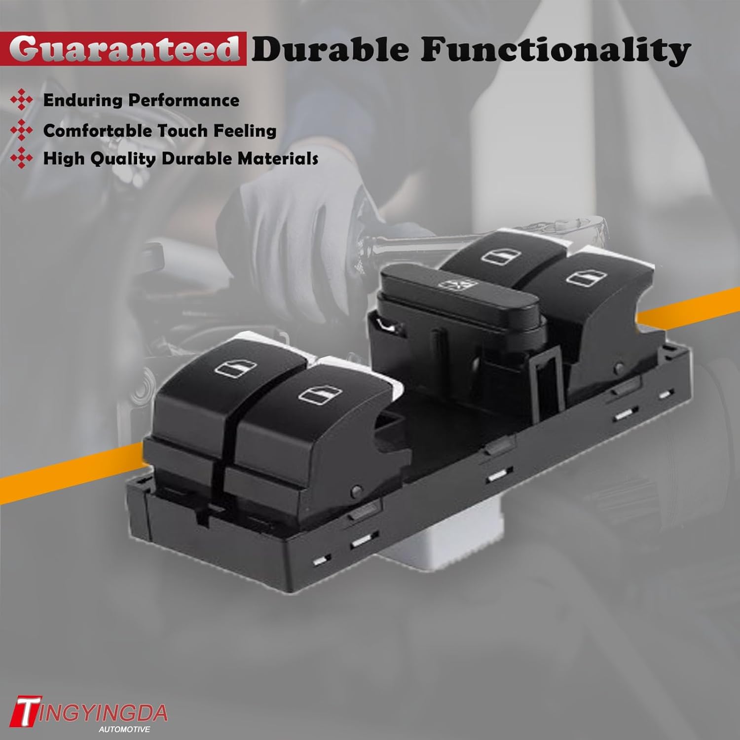 Interruptor de ventana principal para puerta delantera izquierda del lado del conductor compatible con Volkswagen CC Golf R GTI para Jetta GLI