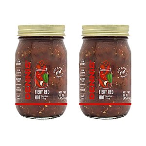 Salsa roja ardiente totalmente natural HOT by Dennis’ Gourmet Una salsa fresca y abundante para restaurante que es baja en azúcar, baja en Salsa roja ardiente totalmente natural HOT by Dennis’ Gourmet Una salsa fresca y abundante para restaurante que es baja en azúcar, baja en