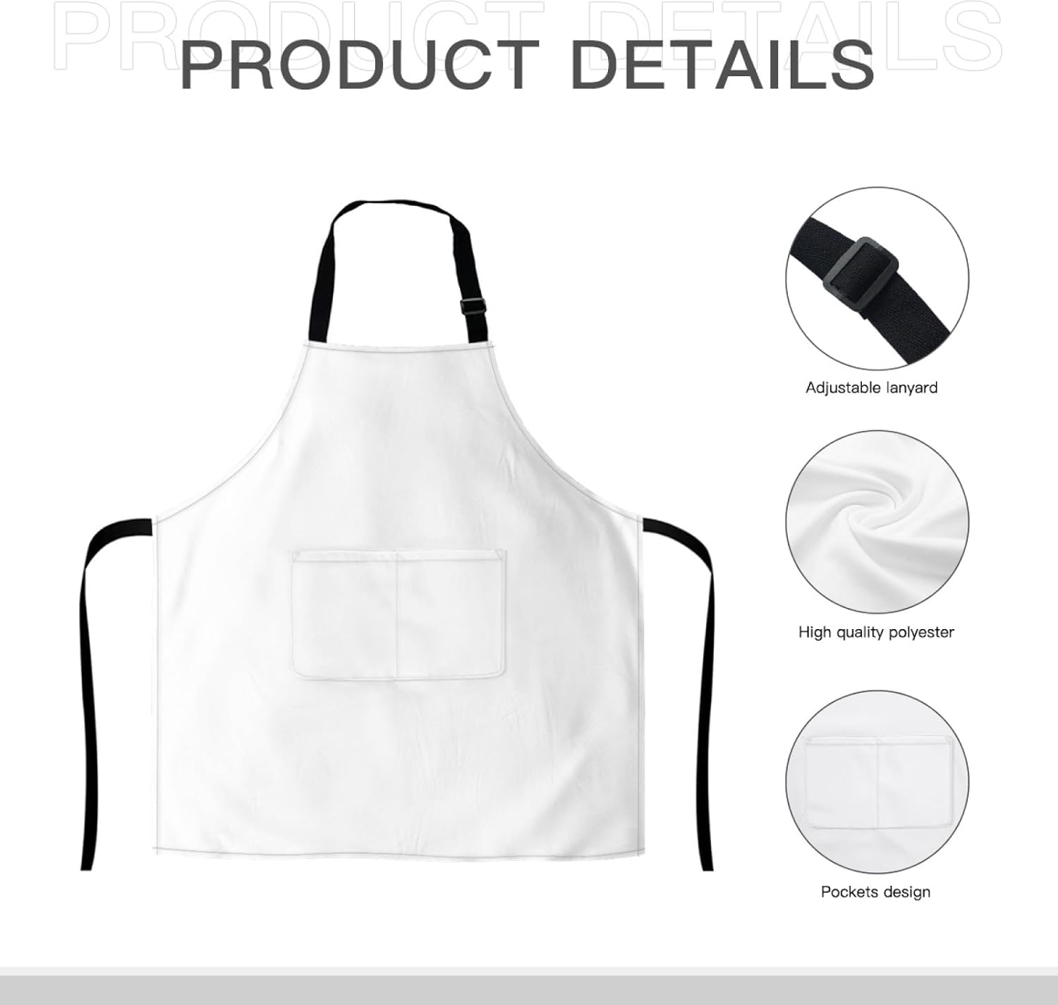 Divertidos delantales de parrilla para mujeres y hombres, delantal de cocina con 2 bolsillos, correa ajustable para el cuello