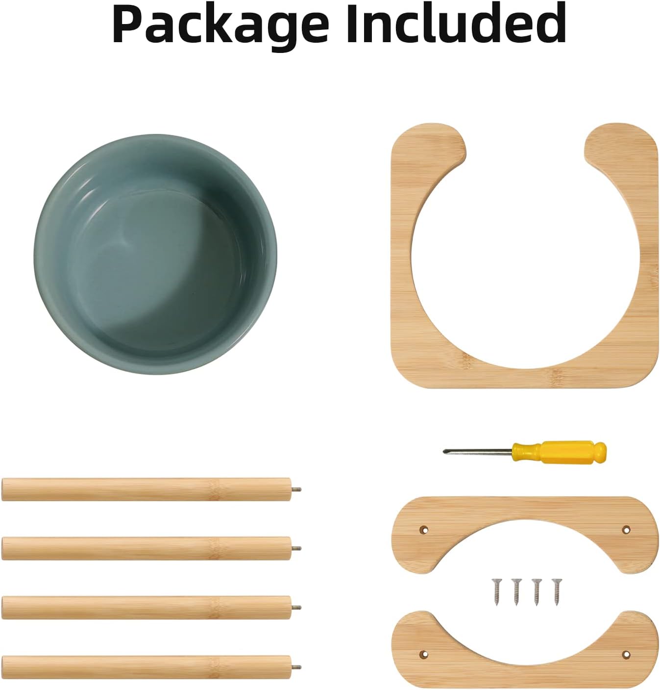 Havniva Ceramics – Tazón elevado para perros con soporte antideslizante, cuenco elevado para comida y agua para perros medianos (cuenco individual