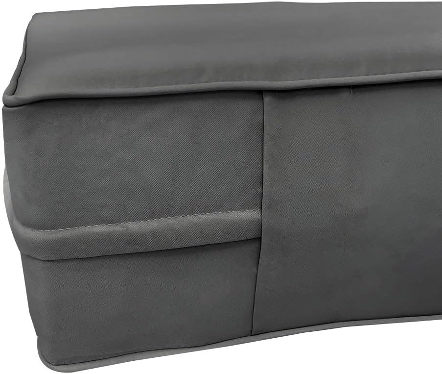 DBM IMPORTS *Solo funda*-Estilo 6 fundas de almohada para colchón de sofá cama al aire libre con ribete de tubería tamaño individual XL – AD003