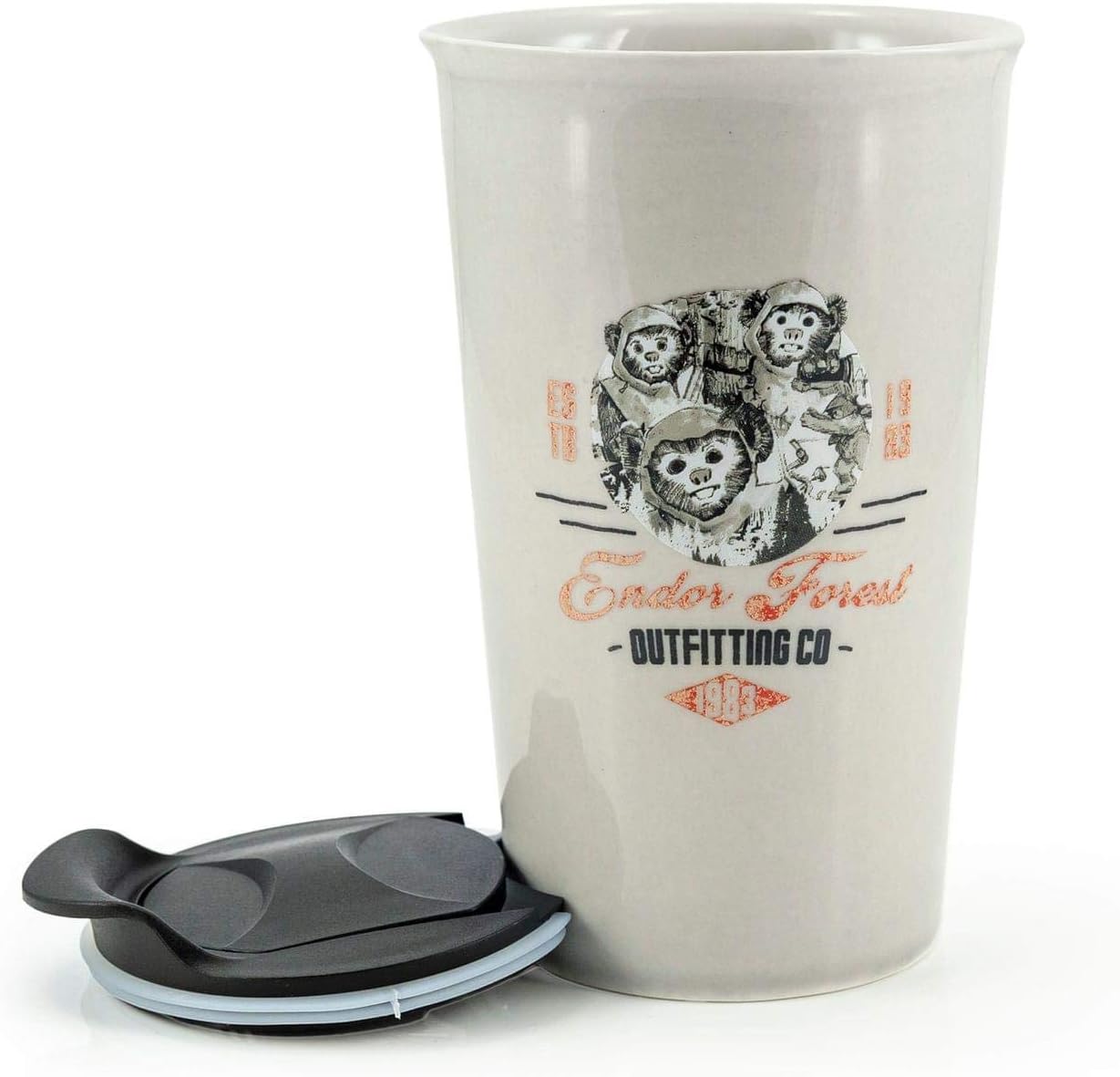 Se7en20 Star Wars Ewok – Taza de cerámica con tapa, Endor Forest Outfitting Co.  Exclusivo coleccionable de Star Wars  Capacidad para 12 onzas