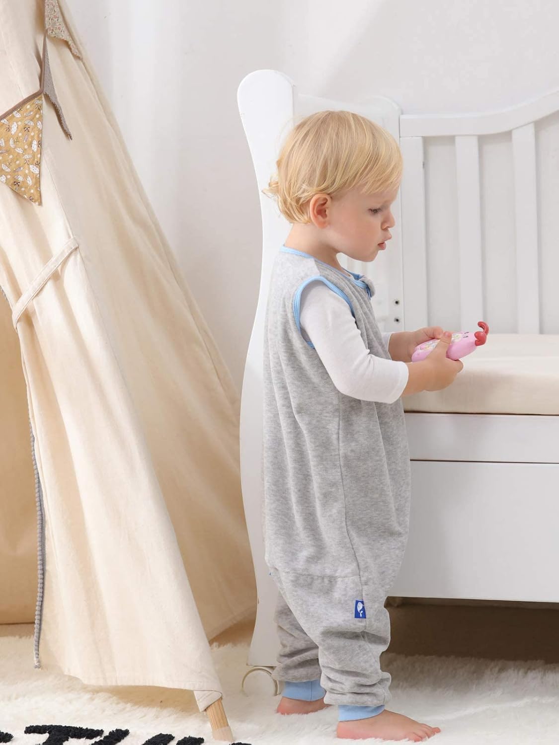 Sincere Saco de dormir para bebé, primavera, otoño, cálido, saco de dormir para caminar con piernas, mantas de pijama, 6 meses a 4 años