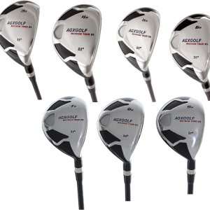 AGX Tour XS Juego completo de planchas híbridas para hombre, acero inoxidable 3-9, edición de grafito, senior, regular o rígido Cadete, longitud AGX Tour XS Juego completo de planchas híbridas para hombre, acero inoxidable 3-9, edición de grafito, senior, regular o rígido Cadete, longitud