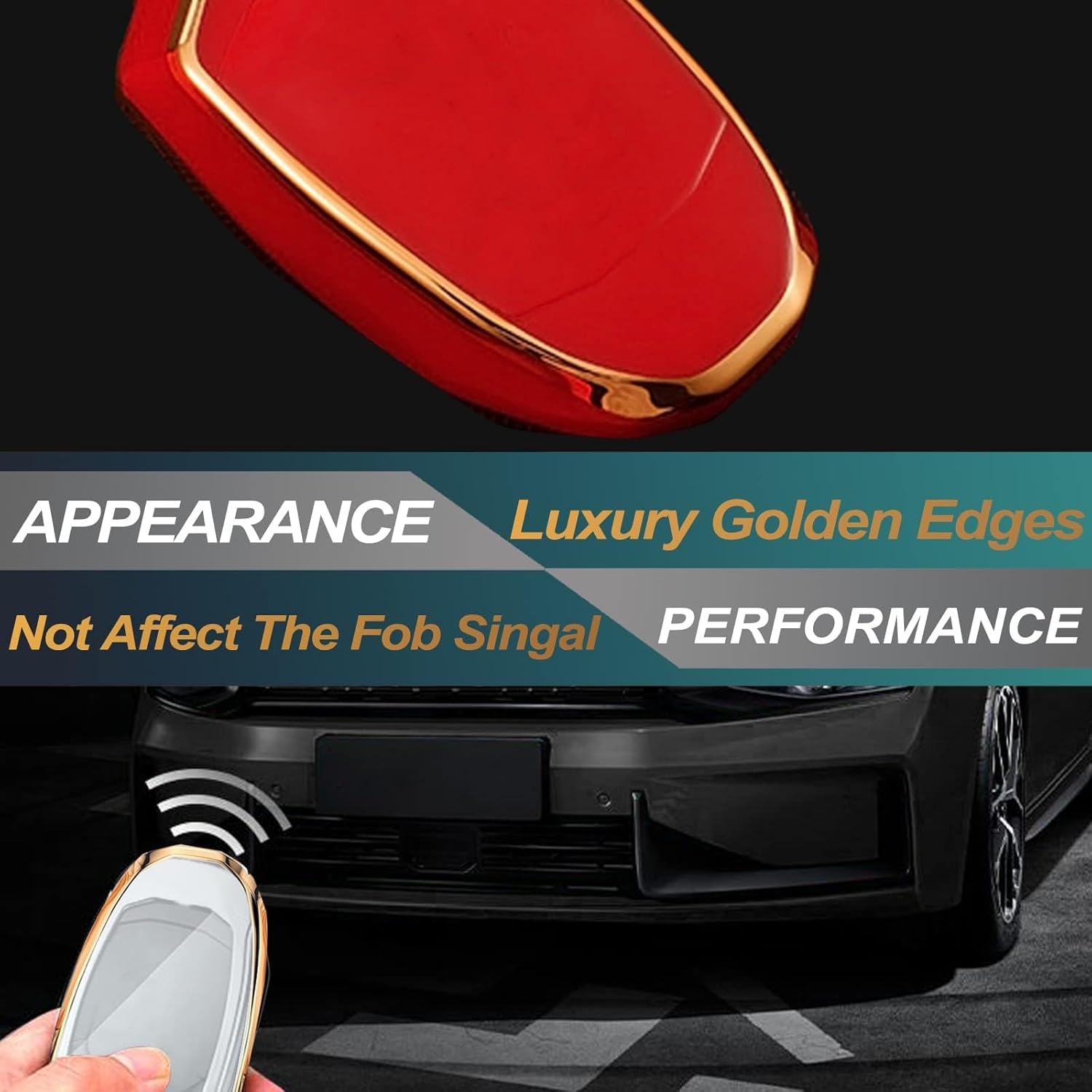 FEYOUN Funda para llavero compatible con Ford Ranger Escape Expedition Explorer Fusion F-150 F-250 F-350 F-450 F-550 Flip 3 botones de TPU remoto