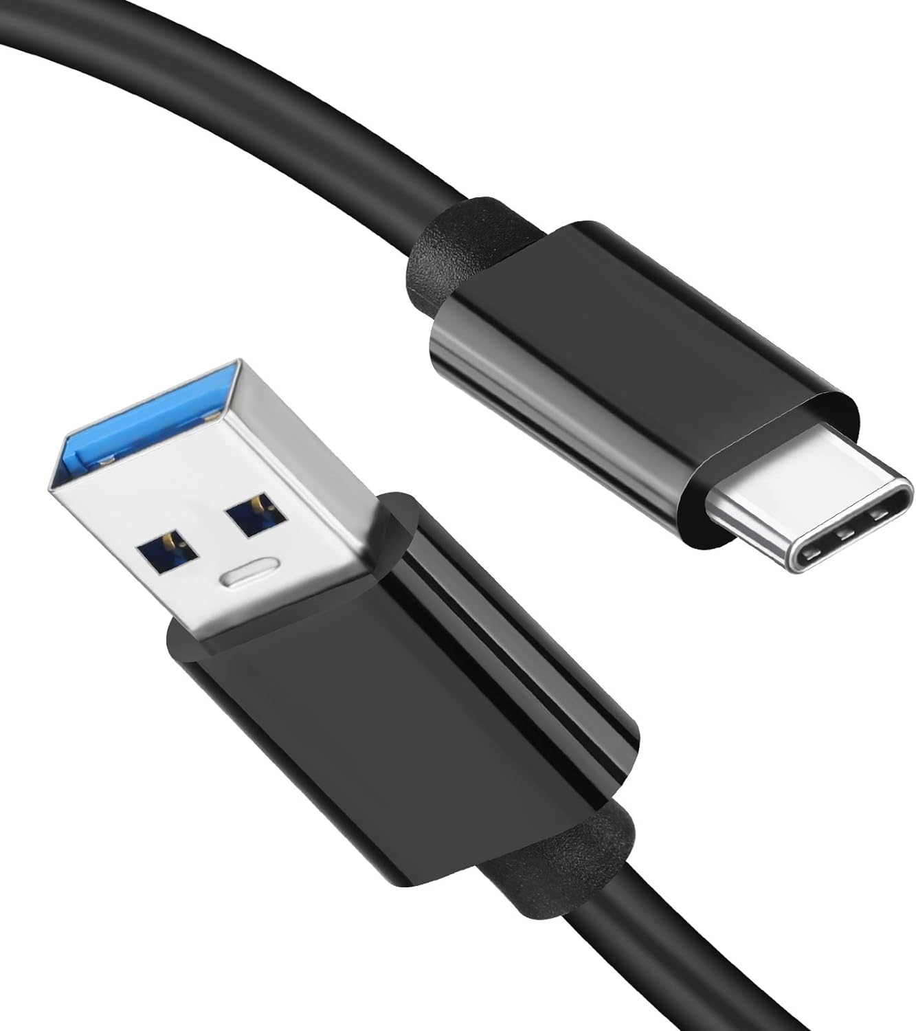 Cable USB C Android Auto de 10 Gbps de transferencia de datos 6 pies 2 unidades QC3.0 3A USB C cargador USB C USB 3.1 Gen2 Tipo C cable de carga