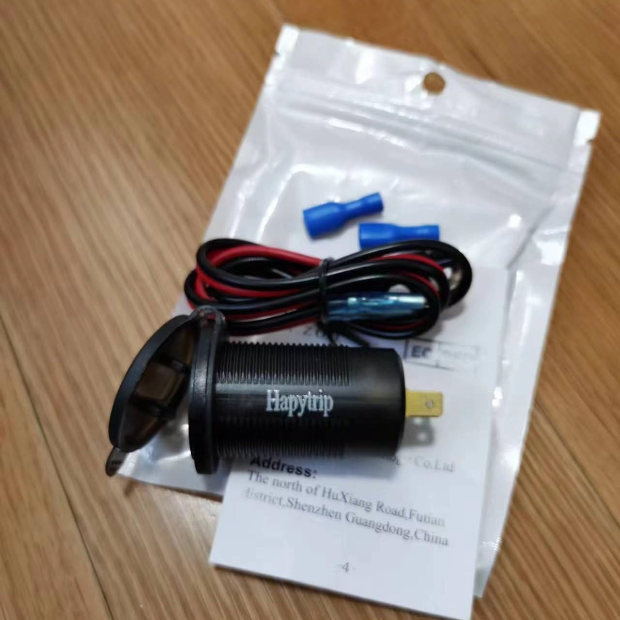 Toma de corriente USB de 12 voltios de carga rápida dual 3.0 puerto y PD3.0 USB C cargador de batería de coche, toma de corriente impermeable de 12