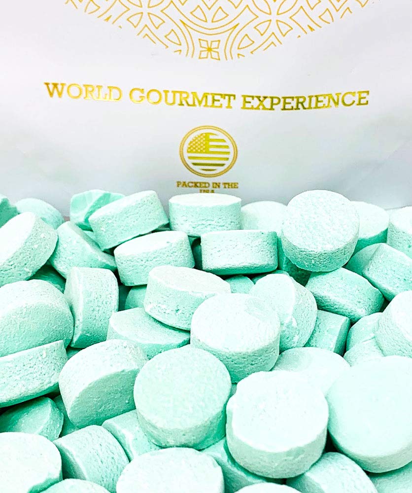 SweetGourmet Pastillas de menta verde  Caramelos a granel de mentas de Canadá  3 libras