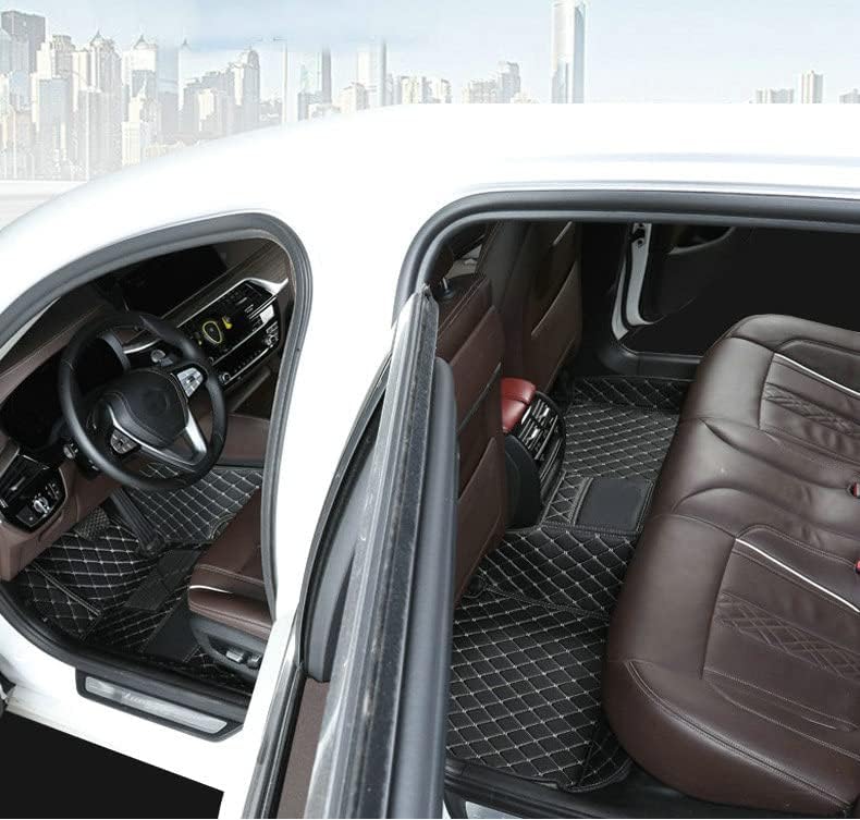 NGUMMS Tapetes para piso de automóvil, protección específica para todo tipo de clima, compatible con la mayoría del 98% de los autos, SUV (negro)