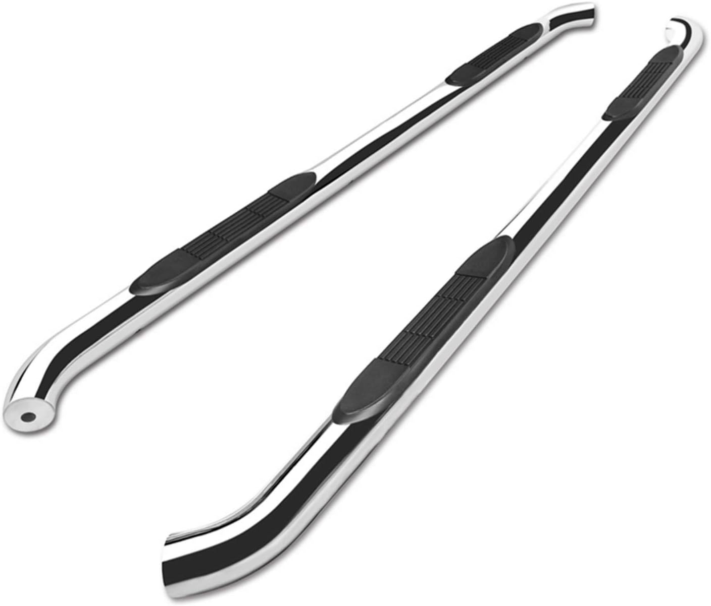 TAC – Estribos laterales para Toyota Tundra 2007-2021, camioneta de doble cabina de 3 pulgadas, barras laterales de acero inoxidable, barras Nerf,