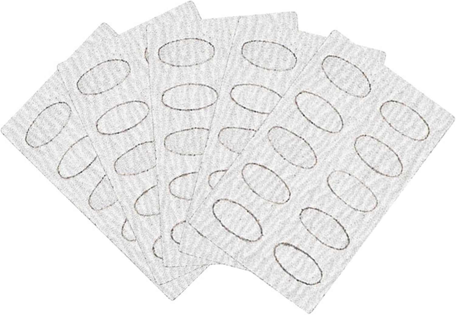 50 piezas de papel de lija autoadhesivo, papel de lija para recortar limas de escamas, papel de lija prepulido, empujador de uñas de repuesto para