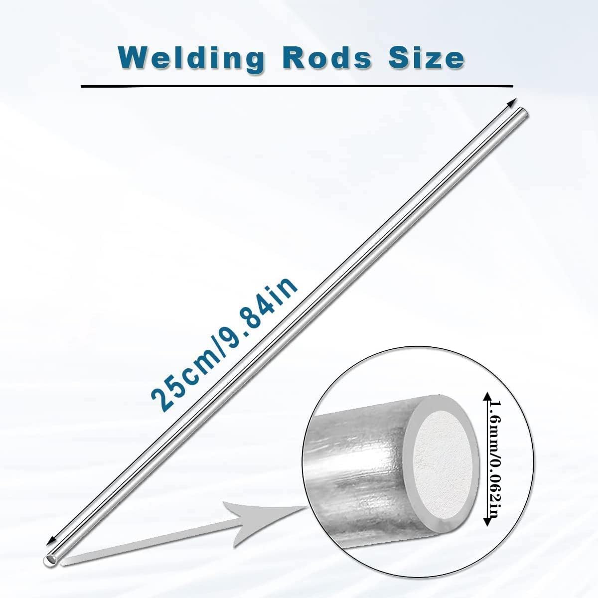 25 varillas de soldadura de aluminio, varillas de soldadura de aluminio para antorcha de propano, varillas de soldadura de aluminio para alú,