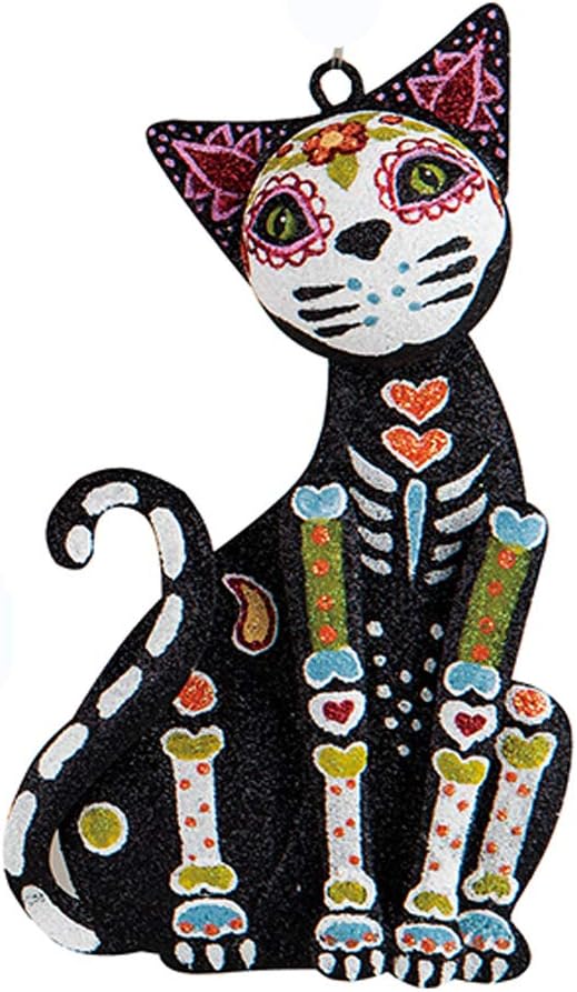 GALLERIE II Adorno de calavera de azúcar Dia De Muertos A3 Negro