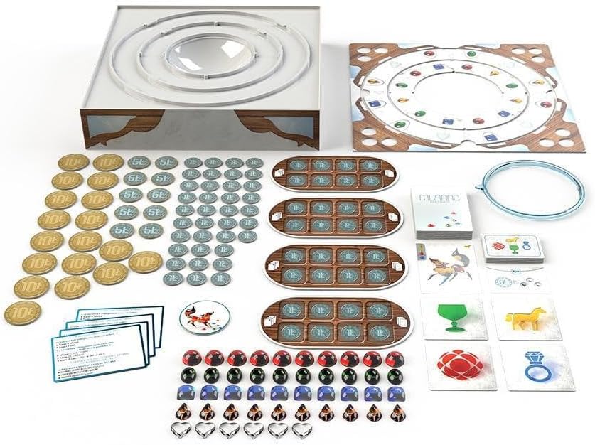 Murano Light Masters – Juego de mesa europeo de soplado de vidrio, juego de estrategia abstracta para adultos y niños, a partir de 8 años, 2 a 4