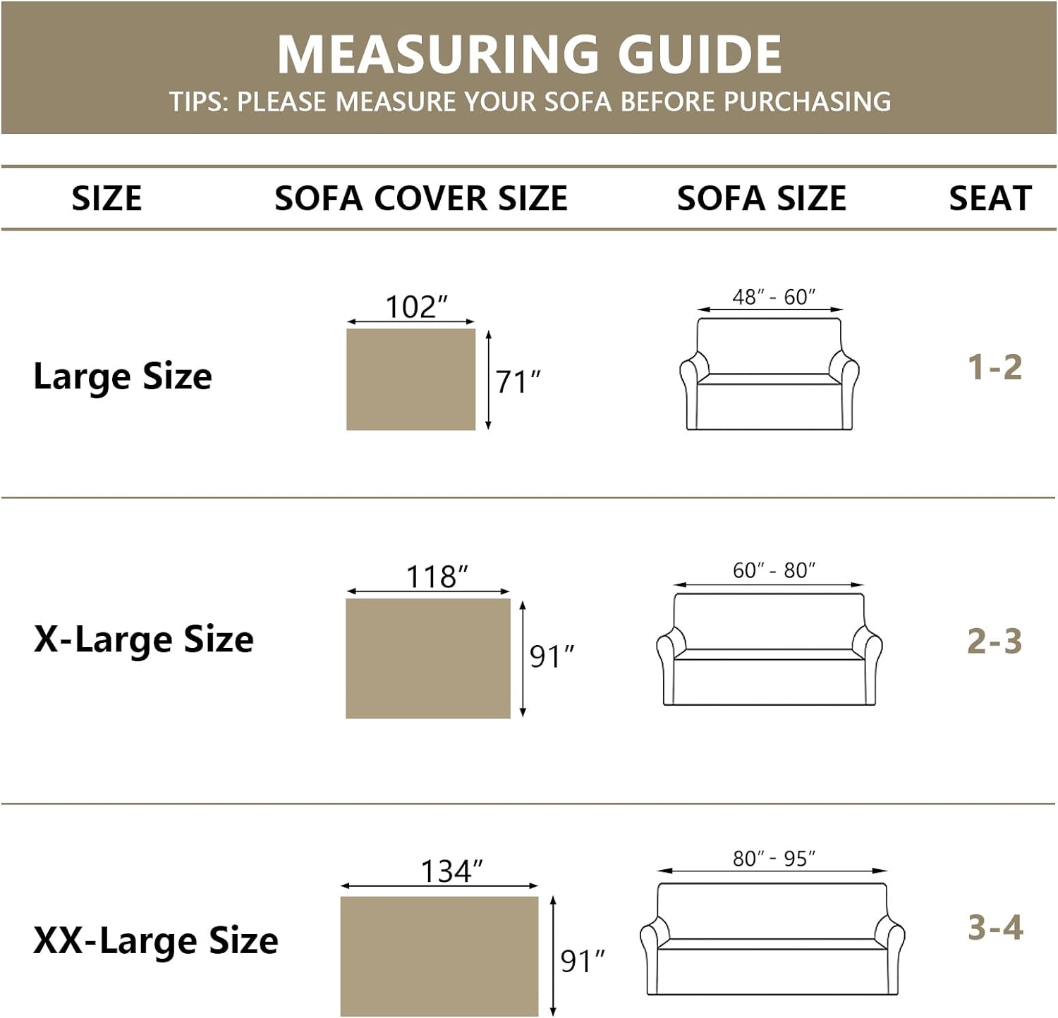 MYSKY HOME Funda de sofá biplaza, funda beige para sofá modular de 2 cojines, funda de sofá gruesa y universal de felpilla con borlas, protector