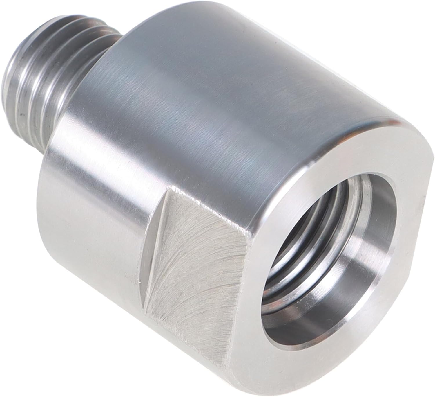 TJHSM El adaptador de cabezal de torno convierte 1-14 pulgadas x 8tpi a 1 pulgada x 8 tpi apto para torno de carpintería