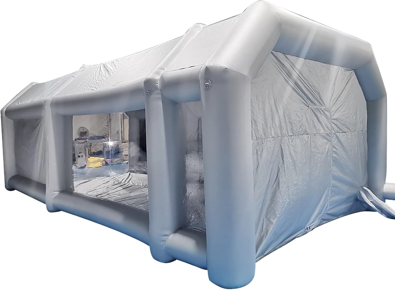 Cabina de pulverización inflable de 20 x 10 x 8 pies, cabina de pintura en aerosol inflable con sistema de filtro de aire para autos, pintura,