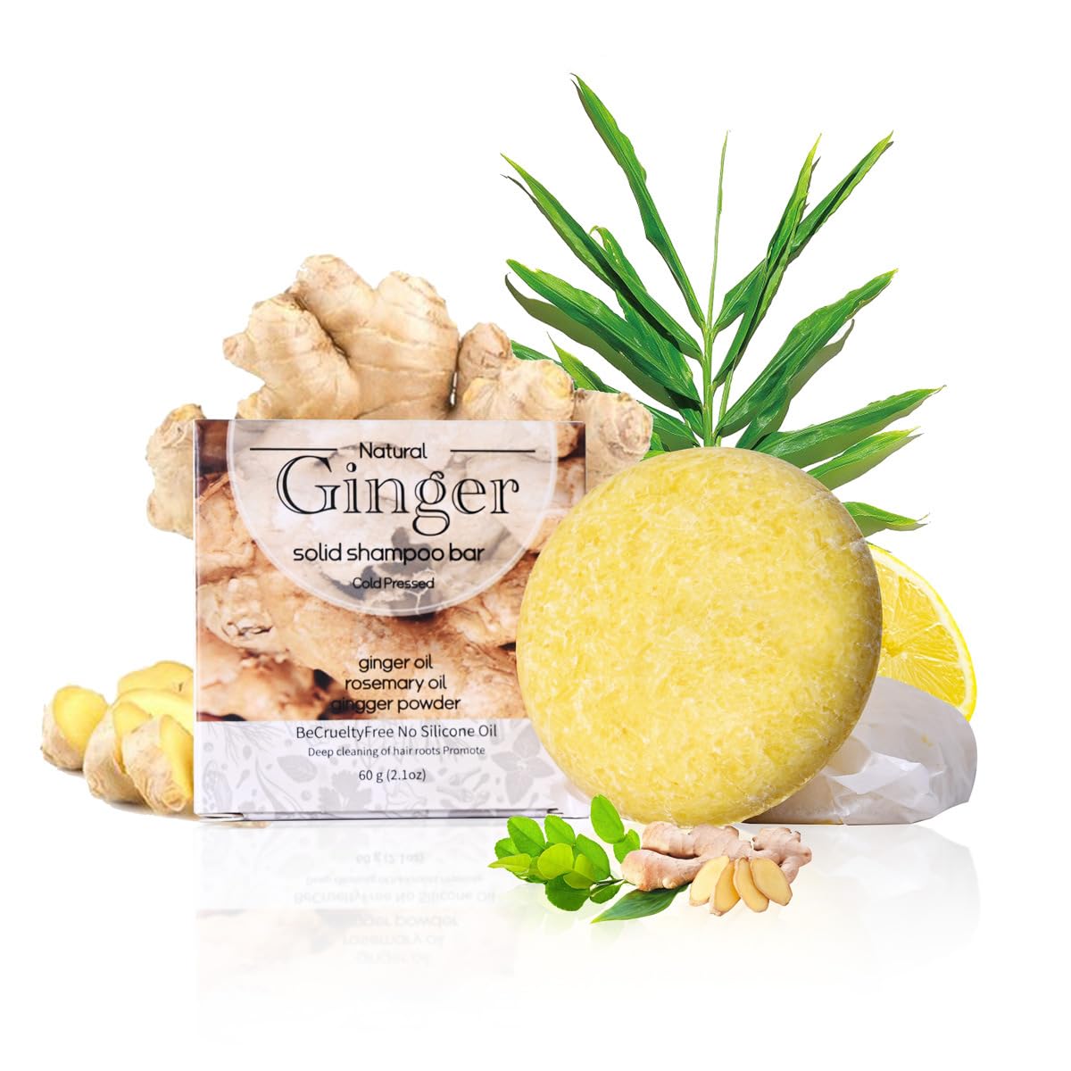 Barra de champú para el crecimiento del cabello, limpieza profunda del cuero cabelludo, masaje para el crecimiento del cabello, barra de champú