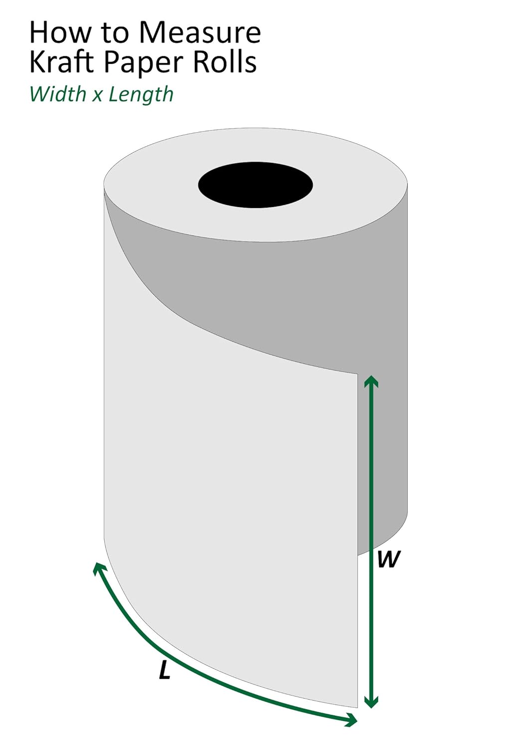 Rollo de papel Kraft, 60#, 30″ x 600′, Kraft, (paquete de 1 rollo)